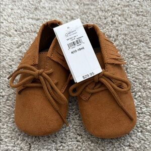 Brown Suede Baby Moccasins